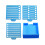 Sticky Note Stencil Compatible with Post Notes,3x3 Sticky Pads Base with 2 Stencils Included,Memo Pad Organizer 1