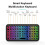 Wireless  5.2 Keyboard 5inch Keycups 7 Color Backlit Keyboard Rechargeable Keyboard for PC Android TV Box 4