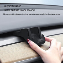 För New Model 3 Y Highland 17-2025 Flytande Silikongummi Biltelefonhållare No Trace Clip- för Dashboard Air Vent