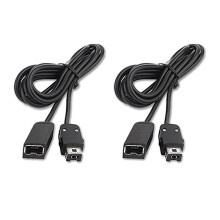 2 Stuks 1,8 M Game Extender Cord Verlengkabel voor 2017 SNES Classic Controller voor NES Controller Zwart