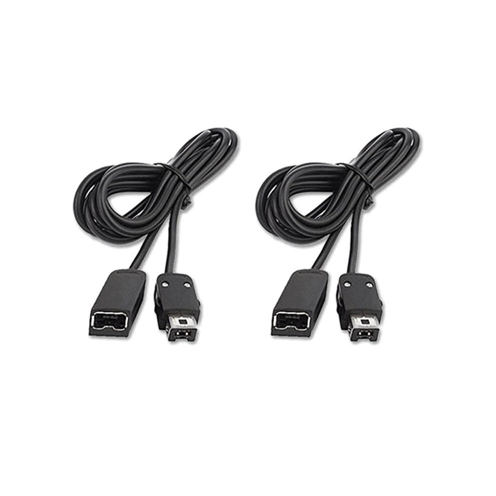 2Pcs 1.8M Game Extender Cord Extension Cable For 2017 Snes Classic Controller For Nes Controller Black 6034095509616
