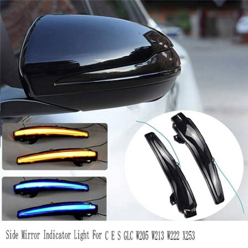 Dynamic Turn Signal Blinker Sequential Side Mirror Indicator Light for - C E S GLC W205 W213 W222 X253 1