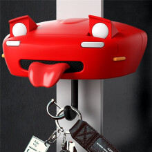 Car Open Headlight Key Holder Light Wall Mount Keychain Holder Key Hooks Sturdy Practical Entrance Key Hangers White