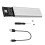 Nvme Adapter M2 SSD-Hölje USB 3.1 Type-C External Protocol M och för B&M Stöder Ethernet-Nycklar Grafik Silver 4