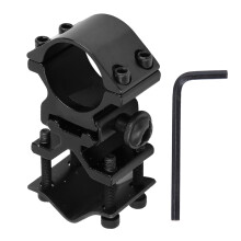 Taktisches Upgrade: Leichter Taschenlampenadapter aus Aluminiumlegierung, Picatinny-Schienenmontage mit großem Klemmbereich für
