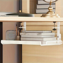 Under Desk Cable Management Tray, Workstation Storage, Metal Cable Tray Basket,Standing Desk for Office and Home Style 2