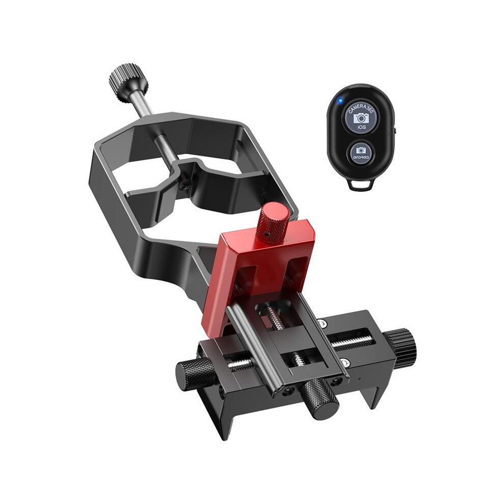 Universal Phone Scope Digiscope Adapter Metal Telescope Mount 3Axis Smartphone Holder For Spotting Scope With Remote Exogio