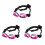 3Pièces Lunettes Animaux Rose Avec Sangles Réglables Uv 2