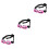 3Pièces Lunettes Animaux Rose Avec Sangles Réglables Uv 5