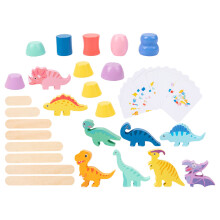 2Ensembles Jouet Blocs Bois Animaux Couleurs Vives Éducatif Enfants