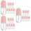 24Pièces Tubes Gloss À Rose Pour Rechargeable Voyage 7