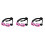 3Pièces Lunettes Animaux Rose Avec Sangles Réglables Uv 4