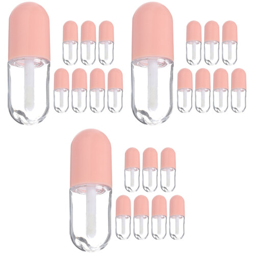 24Pièces Tubes Gloss À Rose Pour Rechargeable Voyage 2