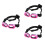 3Pièces Lunettes Animaux Rose Avec Sangles Réglables Uv 6