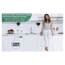 Dishwasher Magnet Clean Dirty Sign, Strong Universal Dirty Clean Dishwasher Magnet Indicator for Kitchen Organization