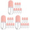 24Pièces Tubes Gloss À Rose Pour Rechargeable Voyage 2