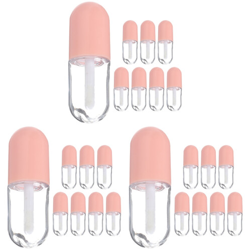 24Pièces Tubes Gloss À Rose Pour Rechargeable Voyage 1