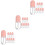 24Pièces Tubes Gloss À Rose Pour Rechargeable Voyage 5