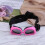 3Pièces Lunettes Animaux Rose Avec Sangles Réglables Uv 10