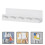 2Pcs White Wall Mounted Hook Key Organizer with Sundries Storage Tray 11