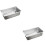 2Pcs Stainless Steel Butter Dish Silver Ergonomic Smooth Texture 6