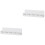 2Pcs White Wall Mounted Hook Key Organizer with Sundries Storage Tray 5