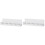 2Pcs White Wall Mounted Hook Key Organizer with Sundries Storage Tray 4