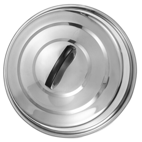 2Pcs Portable Stainless Steel Pot Covers Multi-Use Pan Lids 1