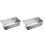 2Pcs Stainless Steel Butter Dish Silver Ergonomic Smooth Texture 2