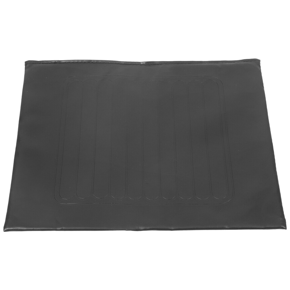 Vaguelly Black 3Pcs Convenient Wheelchair Seat Cushions Stylish Pvc Pads