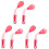 3Sets Kids Cutlery Set Pink Bendable Spoon Fork Safe Pp+tpe Material 4