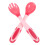 3Sets Kids Cutlery Set Pink Bendable Spoon Fork Safe Pp+tpe Material 2