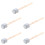 5Pcs Sturdy Grey Wooden Drumsticks Perfect for Beginners 6