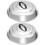 2Pcs Portable Stainless Steel Pot Covers Multi-Use Pan Lids 9
