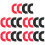 20Pcs Assorted Silicone Pan Handle Sleeves Heat Resistant Pot Holders 6