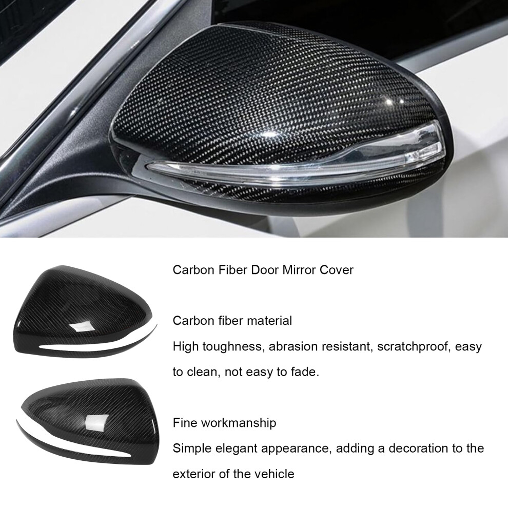 Carbon Fibre Mirror Cover Pair For W205 7055741410253