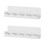 2Pcs White Wall Mounted Hook Key Organizer with Sundries Storage Tray 7