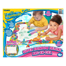 Aquadoodle Super Rainbow Deluxe Large Water Doodle Mat, Official Tomy No Mess Colouring & Drawing Game, Suitable Toddlers and Children,18 Months+