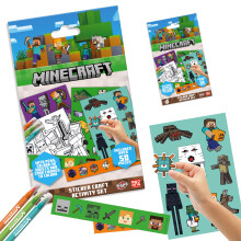 Minecraft by Bladez Toyz Sticker Set with Over 50 Stickers - 1 Pack - Stickers for Children - Creative Fun for Kids - Perfect for Party Bags & Gifts