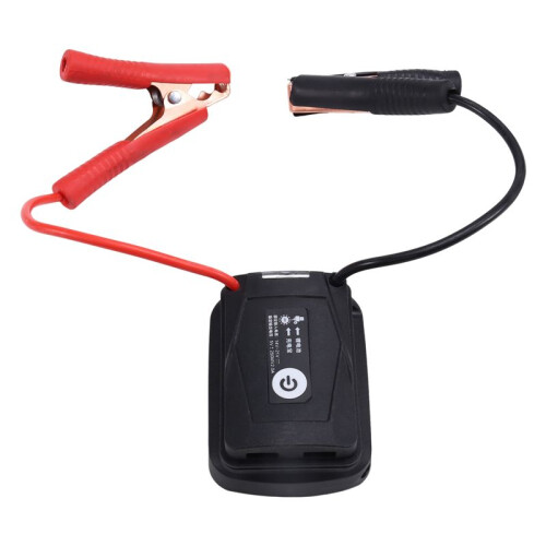 Bilstartadapter med 2 USB-Portar och LED-Ljusstartadapter för  18v Batteri 1