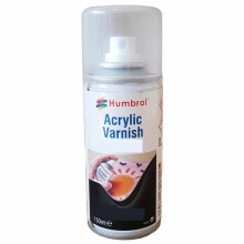 Humbrol Matt Spray Paint - AD6049 Acrylic No 49 Varnish 150ml - Model Paints for Plastic Kits, Fast-Drying Modelling Paint for Crafting Surfaces Incl