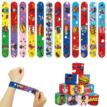 Mienocol 24 PCS Hero Slap Bracelets Wristband Slap BandsHero Party Snap Ban