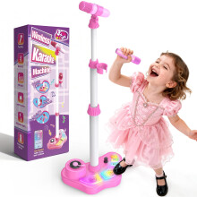 Dislocati Girls Birthday Presents, Early Christmas Xmas Gifts Toys for 3-12 Year Old Girl Gifts Kids Microphone With Stand Girls Toys Age 3 4 5 6 7 8