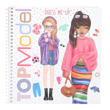 Depesche 13804 TOPModel Dress Me Up - Sticker Book with 24 Pages of Pre-printed Model Designs for Customization, Includes 11 Sticker Sheets