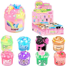 9 Packs Lucky Box Slime Kit - Cloud Butter & Clear Slime, Crunchy Slimes for Kids, Non Sticky, Party Favors, Goodie Bag Stuffers, 8-12 Year Old Girls