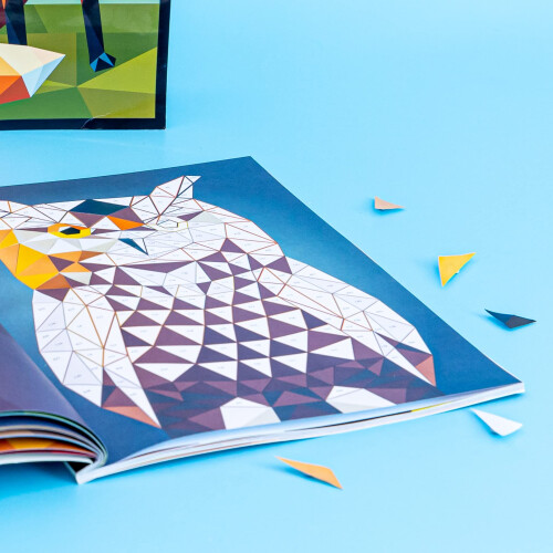 Kaleidoscope Sticker Mosaics: Wild Creatures 1