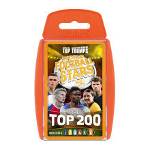 Top Trumps World Football Stars Top 200 Card Game - Pack no. 6, Virgil Van Dijk, Thomas Muller, Saka and Odegaard Dedicated Deck Playing Card Game -