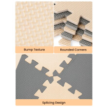 YORKING 20Pcs Foam Baby Play Mats 30x30x1cm EVA Baby Floor Tiles Thick Soft Floor Interlocking Mat Waterproof High-Resilience Foam Floor Puzzle Mat f
