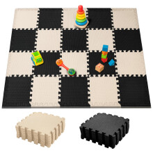 YORKING 20Pcs Foam Baby Play Mats 30x30x1cm EVA Baby Floor Tiles Thick Soft Floor Interlocking Mat Waterproof High-Resilience Foam Floor Puzzle Mat f