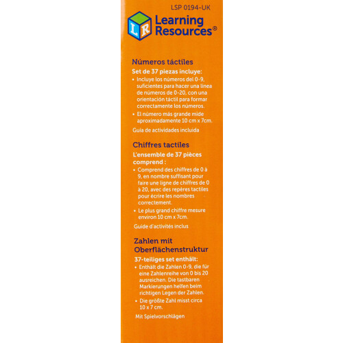 Learning Resources Learning Resources Tactile Numbers & Operations, Ages 4+, Sensory Maths Learning Kit, Trace Numbers and Operations for Early Numeracy 1